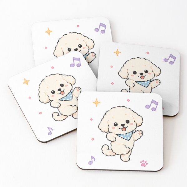 Item preview, Kawaii Maltese Puppy Sticker Design designed and sold by Seculinator.