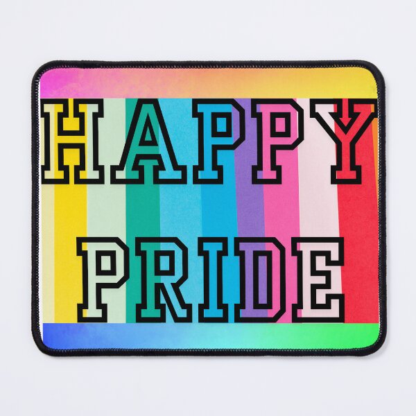 Item preview, Happy Pride Rainbow - Colorful Festive Typography Art designed and sold by 22kcashlab.