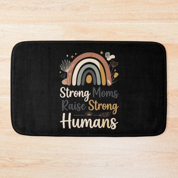 Item preview, Strong Moms Raise Strong Humans Boho Rainbow Inspirational Mama Quote designed and sold by Im-Ara.