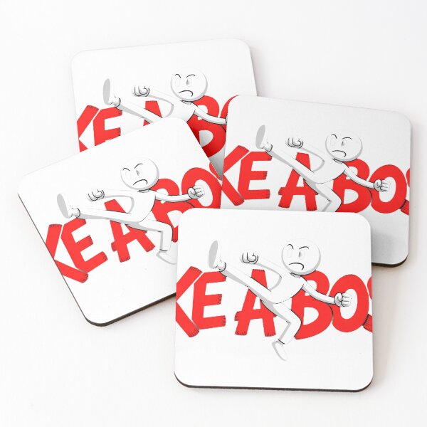 Item preview, Like A Boss Action Pose Cartoon Typography designed and sold by ScarecrowFields.