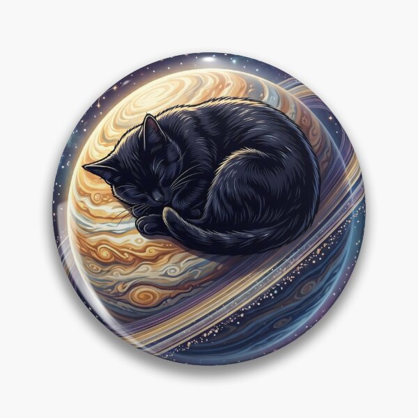 Item preview, An adventurous black cat astronaut explores colorful galaxies and distant planets. designed and sold by MERAKISL.