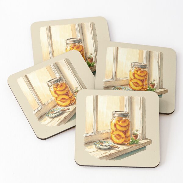 Item preview, Vintage Golden Summer Canning Jar Art designed and sold by DuckOddity.