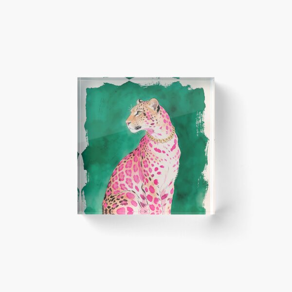 Item preview, Leopard with vibrant pink spots designed and sold by paulrommer.