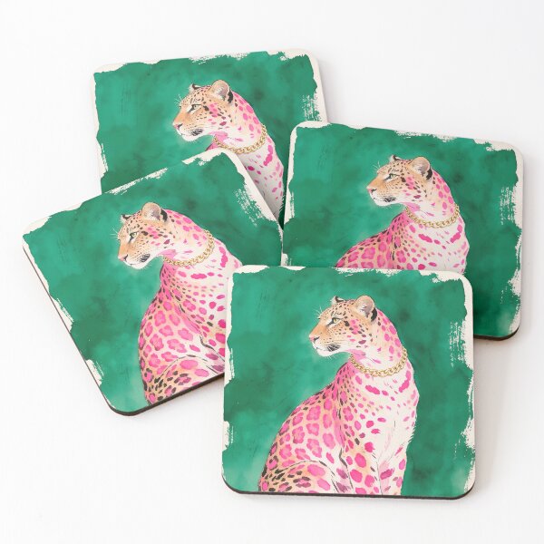 Item preview, Leopard with vibrant pink spots designed and sold by paulrommer.