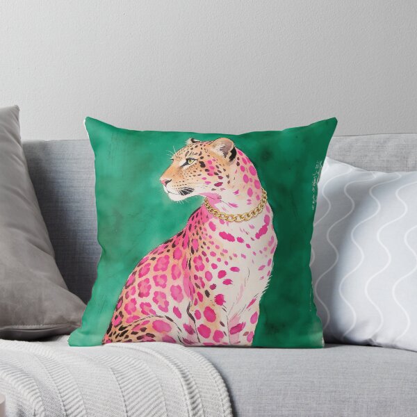 Item preview, Leopard with vibrant pink spots designed and sold by paulrommer.