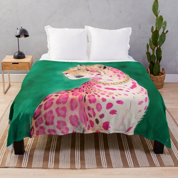 Item preview, Leopard with vibrant pink spots designed and sold by paulrommer.