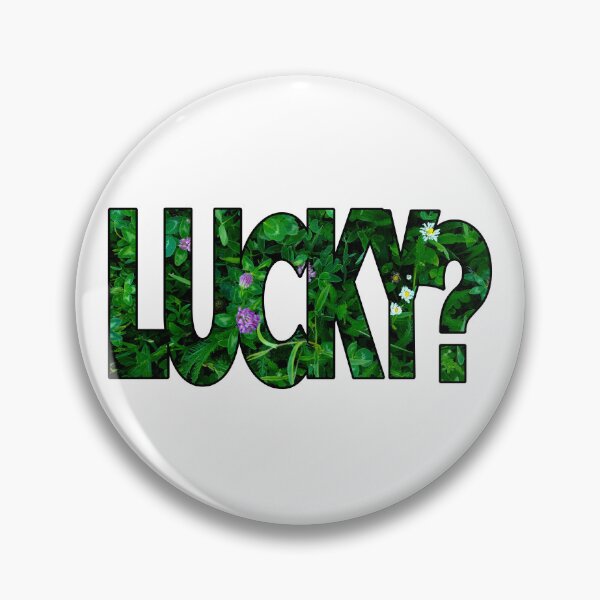 Item preview, LUCKY Clover Grass Texture Typography Design designed and sold by nvrprooo.
