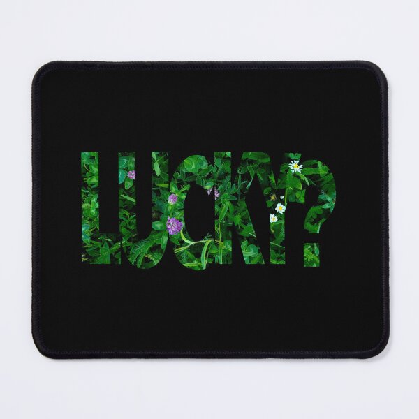 Item preview, LUCKY Clover Grass Texture Typography Design designed and sold by nvrprooo.