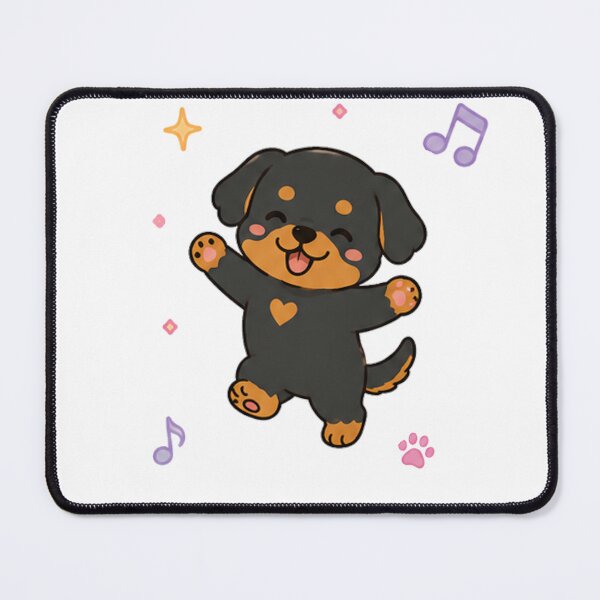 Item preview, Happy Dancing Rottweiler Cute Cartoon Puppy designed and sold by Seculinator.