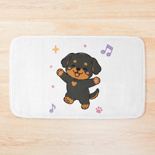 Item preview, Happy Dancing Rottweiler Cute Cartoon Puppy designed and sold by Seculinator.