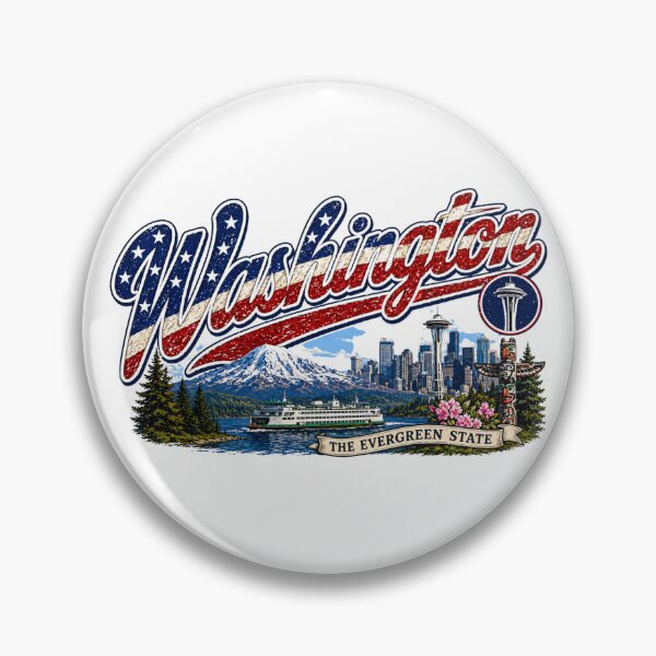 Item preview, WASHINGTON1 Flag Letterings america designed and sold by LIOKING333.