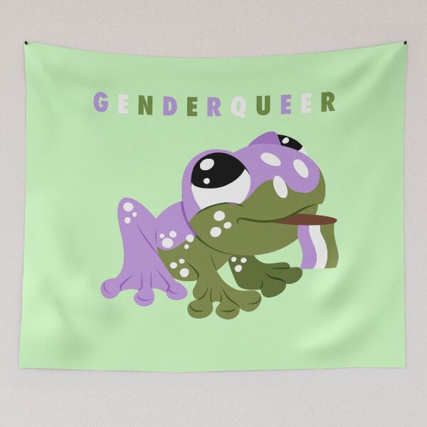 Item preview, Genderqueer Frog designed and sold by That_Blind_Artist.