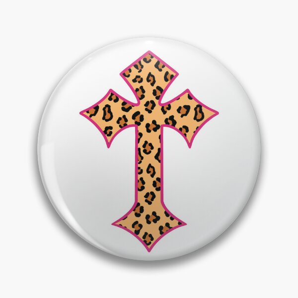 Item preview, Animal Print Cross Pink designed and sold by Eidalfina.