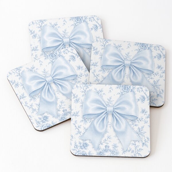 Item preview, Baby Blue Bow Toile Notes Journal designed and sold by Ioanna-Studio.