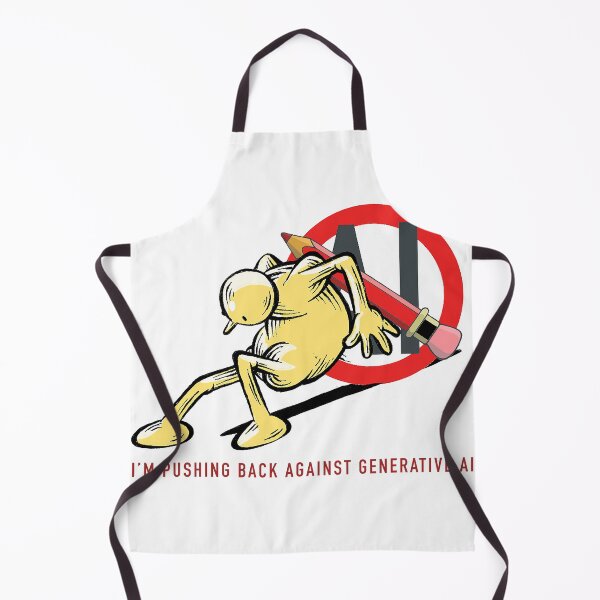 Item preview, PUSHING BACK AGAINST GENERATIVE AI designed and sold by 2DANIM8OR.