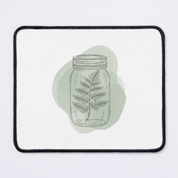 Item preview, Minimalist Botanical Fern Canning Jar designed and sold by DuckOddity.