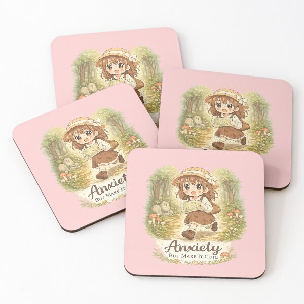 Item preview, Anxiety But Make It Cute Funny Anime Forest Girl Cozy Aesthetic Design designed and sold by Im-Ara.