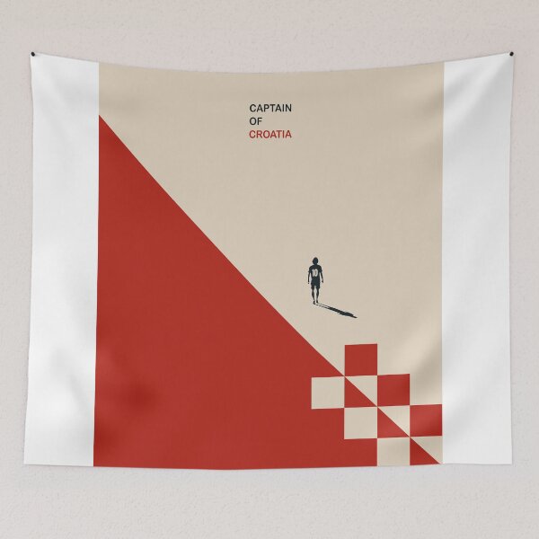 Item preview, Luka Modrić Minimalist Poster, Captain of Croatia Football Art designed and sold by Studio pod Burom.
