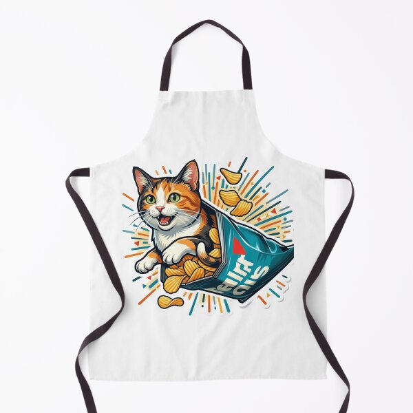 Item preview, Funny Cat Chips Snack Lover Sticker | Cute Calico Cat Meme Retro Aesthetic Gift designed and sold by Trendesigne.