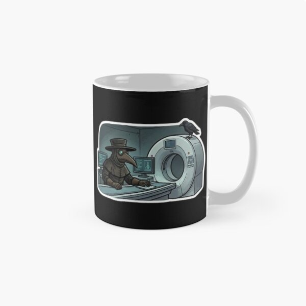 Item preview, Funny Plague Doctor MRI Technician Hospital Radiology Sticker designed and sold by DarkOriginArts.
