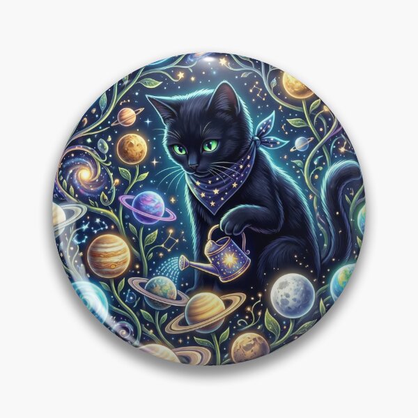 Item preview, Moon Phase Oracle Black Cat Celestial T-Shirt designed and sold by MERAKISL.
