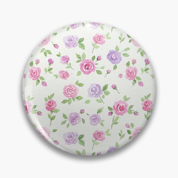 Item preview, Pink and Lavender Rose Watercolor Pattern designed and sold by wissal.studio.