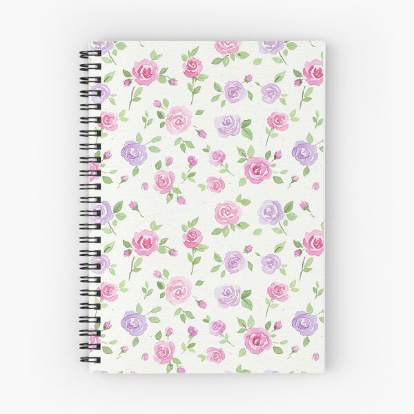 Item preview, Pink and Lavender Rose Watercolor Pattern designed and sold by wissal.studio.