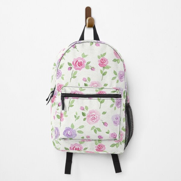Item preview, Pink and Lavender Rose Watercolor Pattern designed and sold by wissal.studio.