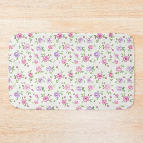 Item preview, Pink and Lavender Rose Watercolor Pattern designed and sold by wissal.studio.