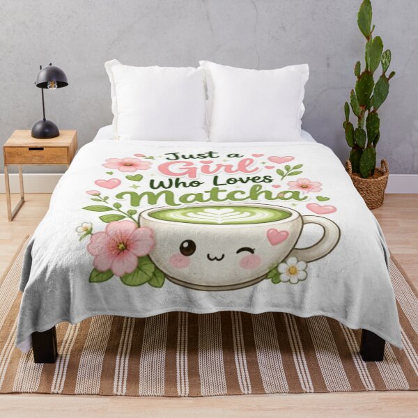 Item preview, Just a Girl Who Loves Matcha Sticker designed and sold by Stylestickers55.