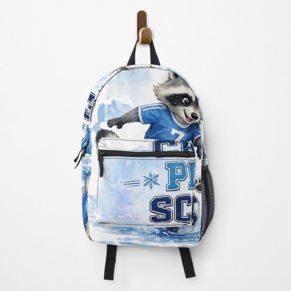 Item preview, Chill Play Score Arctic Soccer Animals Cute Raccoon and Polar Bear Football Watercolor Sports Graphic T-Shirt designed and sold by HOUSE OF TIST.