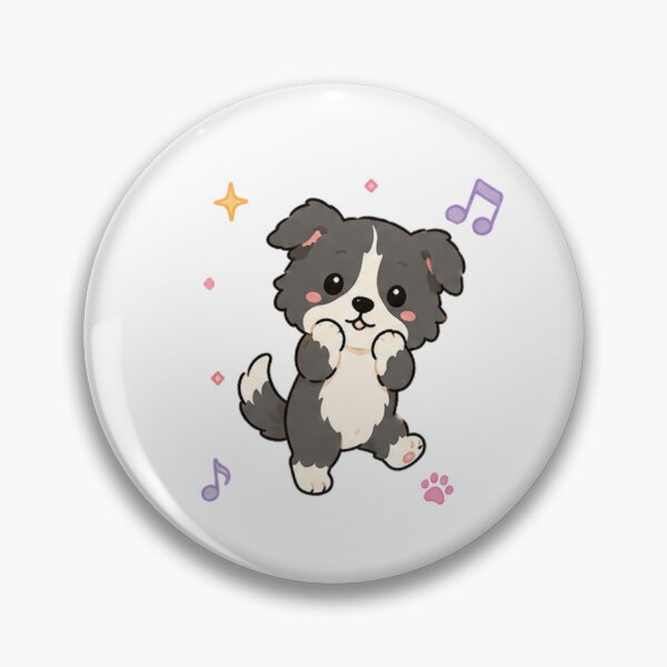 Item preview, Cute Border Collie Puppy Kawaii Australian Shepherd Art designed and sold by Seculinator.