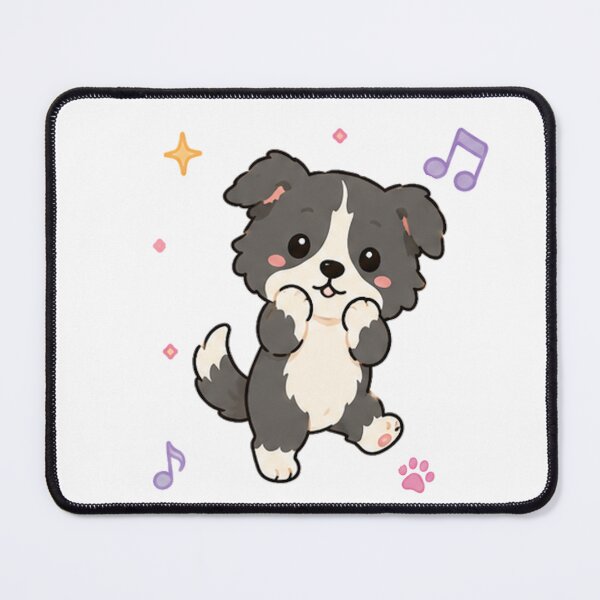Item preview, Cute Border Collie Puppy Kawaii Australian Shepherd Art designed and sold by Seculinator.