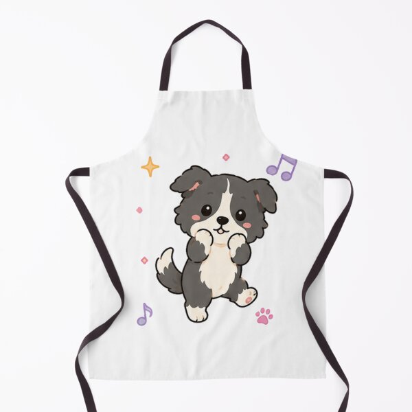 Item preview, Cute Border Collie Puppy Kawaii Australian Shepherd Art designed and sold by Seculinator.
