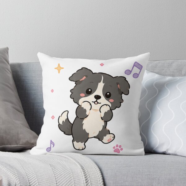 Item preview, Cute Border Collie Puppy Kawaii Australian Shepherd Art designed and sold by Seculinator.
