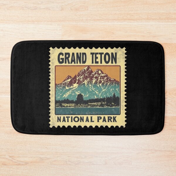 Item preview, Grand Teton Vintage Postage Stamp - Teton Range designed and sold by tiigerdad.