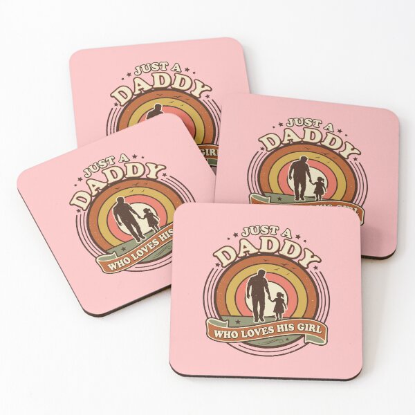 Item preview, Just A Daddy Who Loves His Girl Retro Vintage Sunset Father Daughter Emotional Gift Idea designed and sold by Im-Ara.
