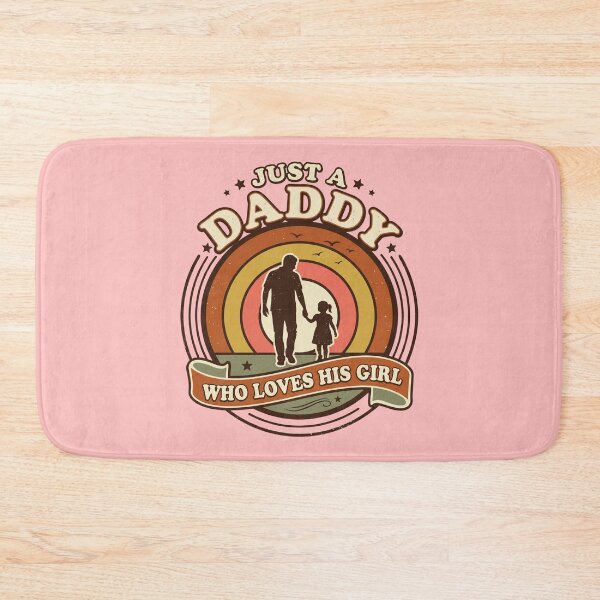 Item preview, Just A Daddy Who Loves His Girl Retro Vintage Sunset Father Daughter Emotional Gift Idea designed and sold by Im-Ara.