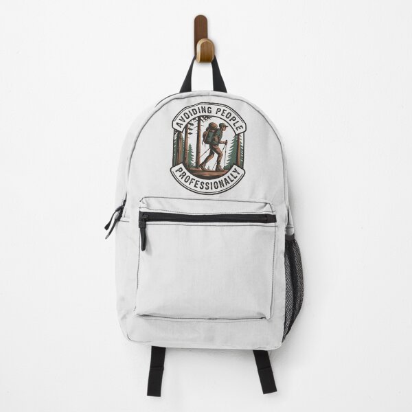 Item preview, Avoiding People Professionally – Funny Hiking & Outdoor Adventure Badge designed and sold by just-quotes.
