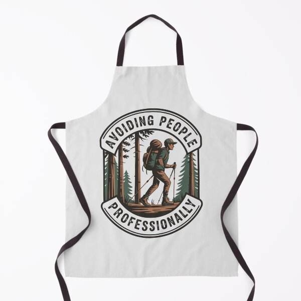 Item preview, Avoiding People Professionally – Funny Hiking & Outdoor Adventure Badge designed and sold by just-quotes.