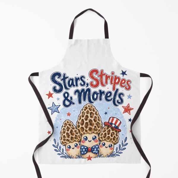 Item preview, Stars Stripes And Morels Cute Mushroom Forager Graphic designed and sold by Craft Design Alchemy.