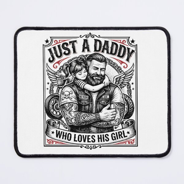 Item preview, Just A Daddy Who Loves His Girl Tough Dad Funny Father Daughter Meme Quote Design designed and sold by Im-Ara.