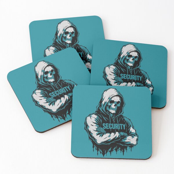Item preview, Hooded Skeleton Security Guard – Dark Gothic Skull Protector designed and sold by RAYBIL.