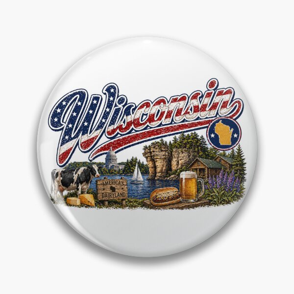 Item preview, WISCONSIN1 Flag Letterings america designed and sold by LIOKING333.