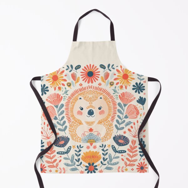 Item preview, Scandinavian Folk Art, Floral Hedgehog designed and sold by xiao xuans.