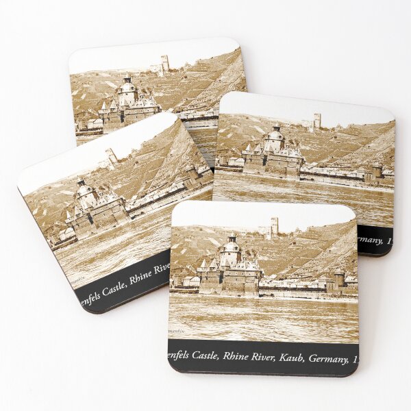 Item preview, Gutenfels Castle on the Rhine, Kaub, Germany, 1903, Vintage Photo designed and sold by AMacGPhilly.