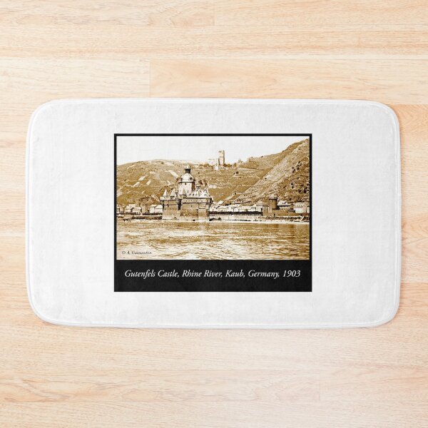 Item preview, Gutenfels Castle on the Rhine, Kaub, Germany, 1903, Vintage Photo designed and sold by AMacGPhilly.