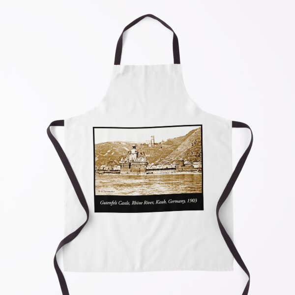 Item preview, Gutenfels Castle on the Rhine, Kaub, Germany, 1903, Vintage Photo designed and sold by AMacGPhilly.