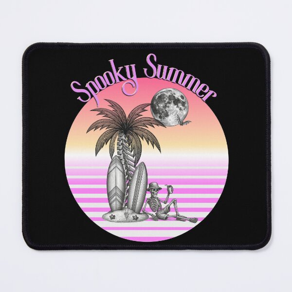 Item preview, Spooky Summer Skeleton Surf Retro Sunset designed and sold by SunandShade.