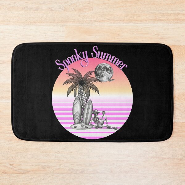 Item preview, Spooky Summer Skeleton Surf Retro Sunset designed and sold by SunandShade.